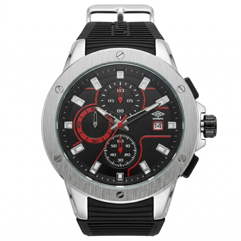 RELOJ ANALOGO HOMBRE UMBRO PLUS NEGRO UMBP-1500-98 - 2