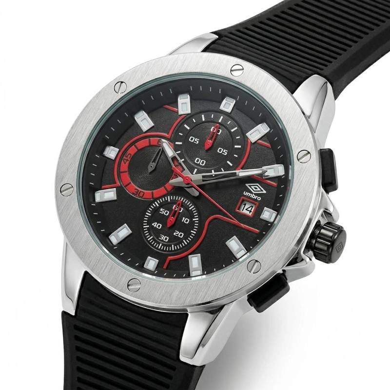 RELOJ ANALOGO HOMBRE UMBRO PLUS NEGRO UMBP-1500-98 - 3