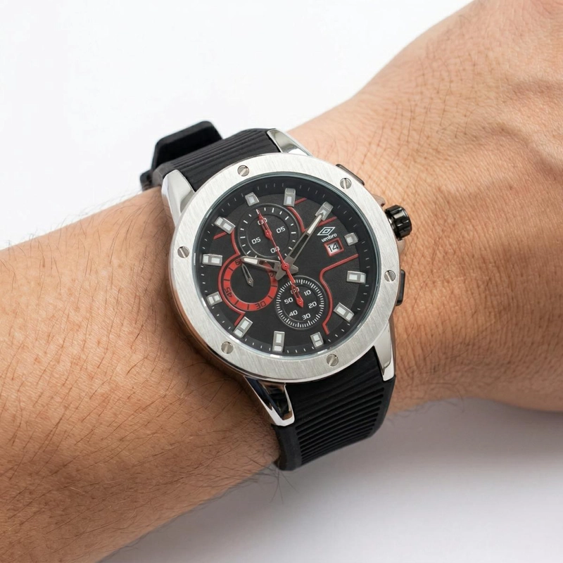 RELOJ ANALOGO HOMBRE UMBRO PLUS NEGRO UMBP-1500-98 - 4