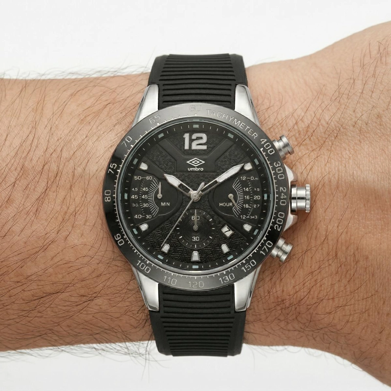 RELOJ ANALOGO HOMBRE UMBRO PLUS NEGRO UMBP-1500-95 - 4