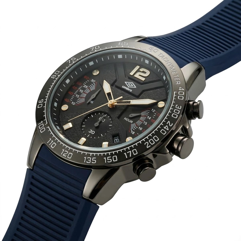 RELOJ ANALOGO HOMBRE UMBRO PLUS NEGRO UMBP-1500-94 - 2