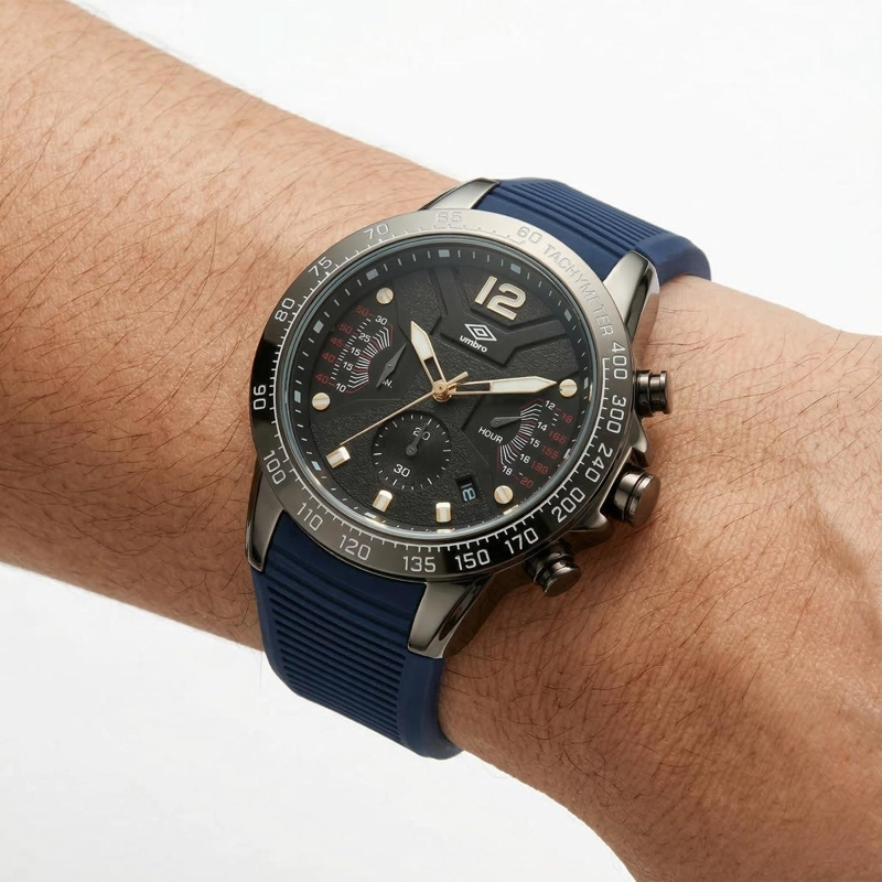 RELOJ ANALOGO HOMBRE UMBRO PLUS NEGRO UMBP-1500-94 - 4