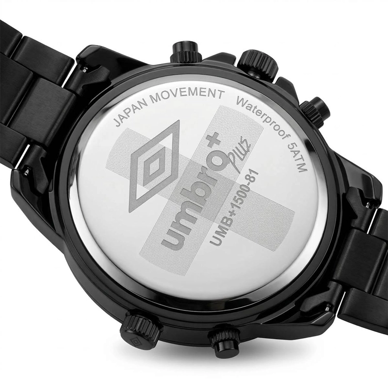 RELOJ ANALOGO HOMBRE UMBRO PLUS NEGRO UMBP-1500-81 - 1