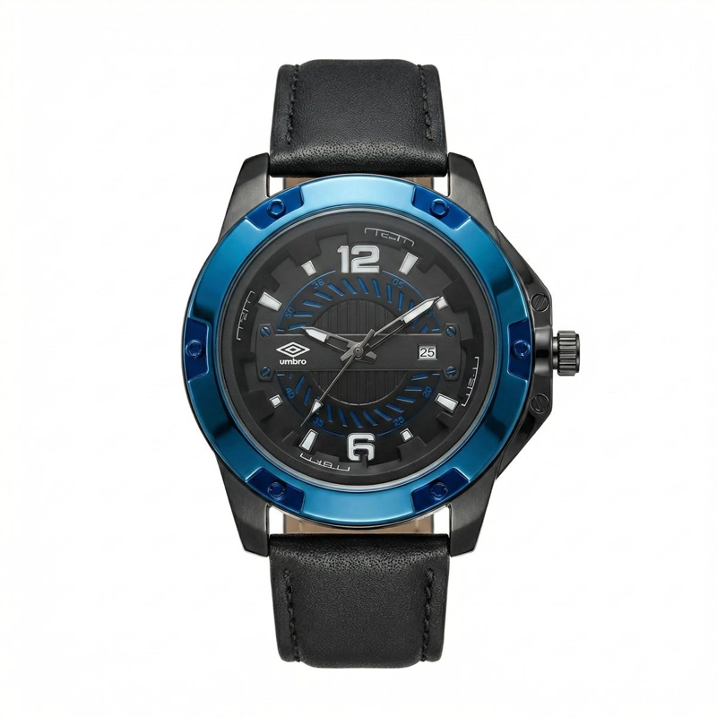RELOJ ANALOGO HOMBRE UMBRO PLUS NEGRO UMBP-1500-75 - 1