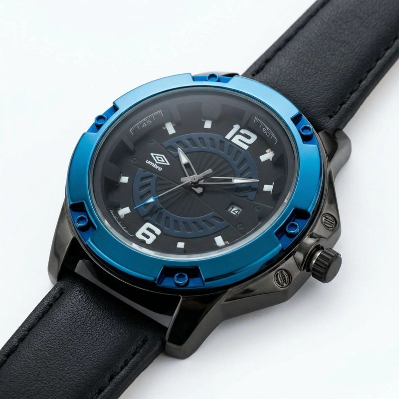 RELOJ ANALOGO HOMBRE UMBRO PLUS NEGRO UMBP-1500-75 - 2