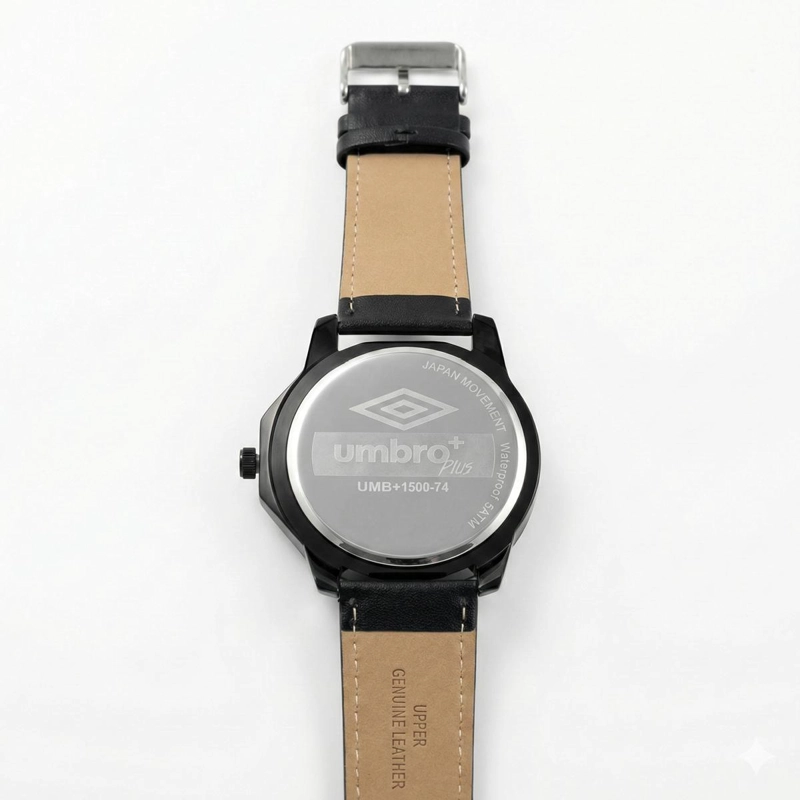 RELOJ ANALOGO HOMBRE UMBRO PLUS NEGRO UMBP-1500-74 - 1
