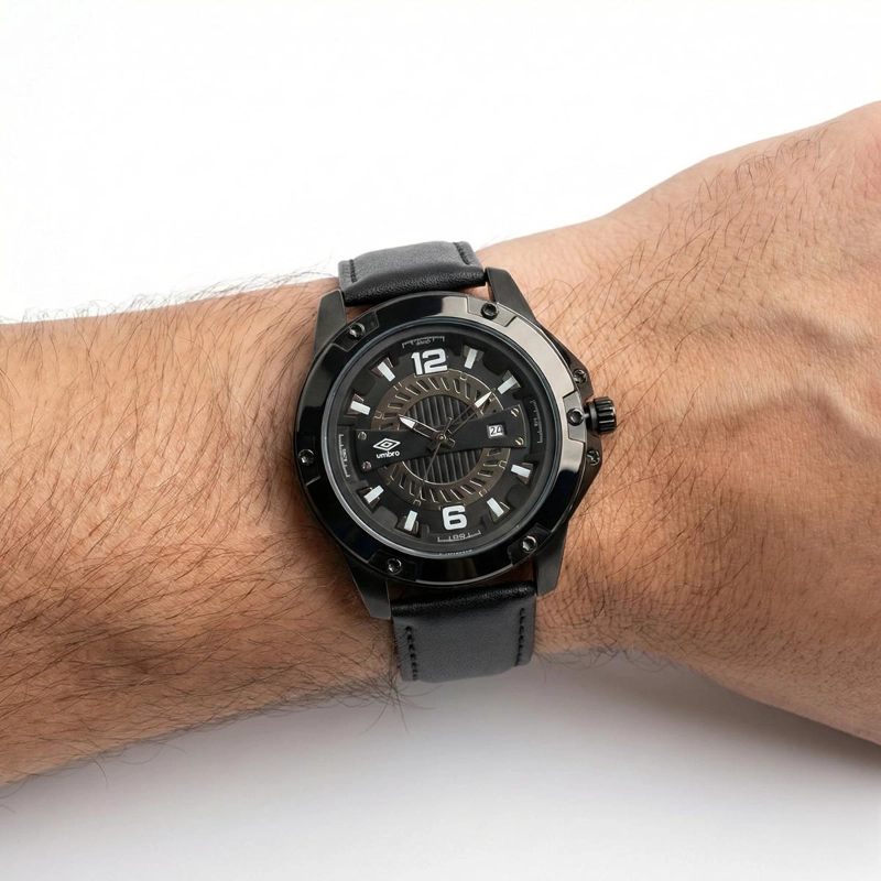 RELOJ ANALOGO HOMBRE UMBRO PLUS NEGRO UMBP-1500-74 - 4