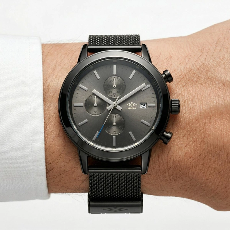 RELOJ ANALOGO HOMBRE UMBRO PLUS NEGRO UMBP-1500-197 - 3