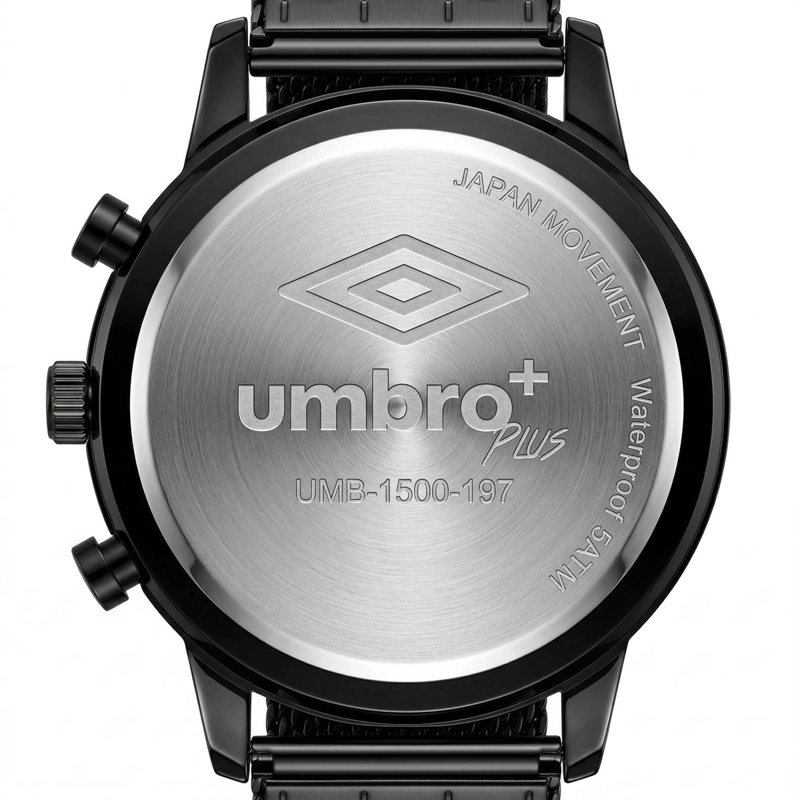 RELOJ ANALOGO HOMBRE UMBRO PLUS NEGRO UMBP-1500-197 - 4