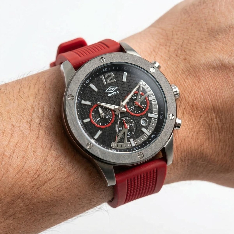 RELOJ ANALOGO HOMBRE UMBRO PLUS ROJO UMBP-1500-173 - 4