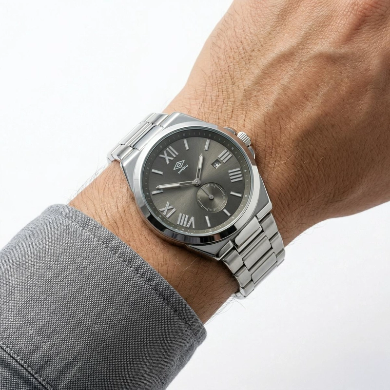 RELOJ ANALOGO HOMBRE UMBRO PLUS PLATEADO UMBP-1500-212 - 4