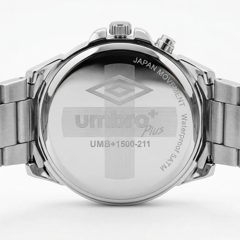 RELOJ ANALOGO HOMBRE UMBRO PLUS PLATEADO UMBP-1500-211 - 1