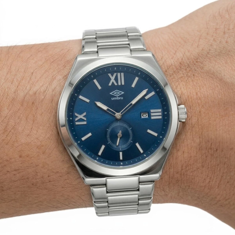 RELOJ ANALOGO HOMBRE UMBRO PLUS PLATEADO UMBP-1500-211 - 5