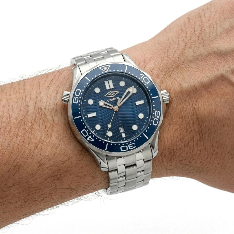 RELOJ ANALOGO HOMBRE UMBRO PLUS PLATEADO UMBP-1500-186 - 4