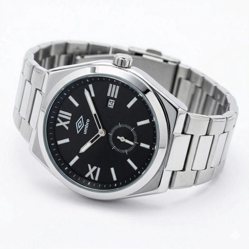 RELOJ ANALOGO HOMBRE UMBRO PLUS PLATEADO UMBP-1500-210 - 3