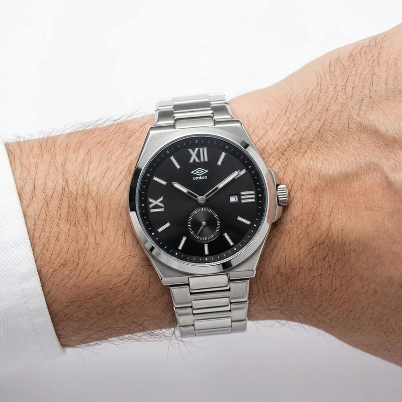 RELOJ ANALOGO HOMBRE UMBRO PLUS PLATEADO UMBP-1500-210 - 4