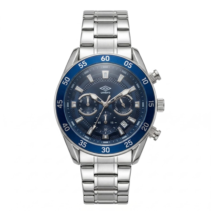 RELOJ ANALOGO HOMBRE UMBRO PLUS PLATEADO UMBP-1500-180 - 1