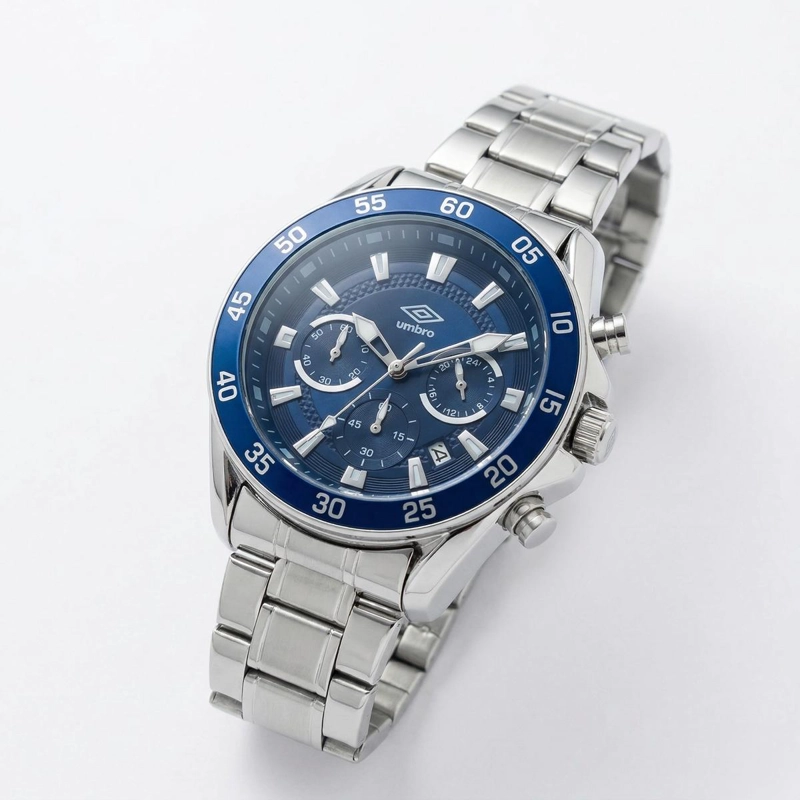 RELOJ ANALOGO HOMBRE UMBRO PLUS PLATEADO UMBP-1500-180 - 2