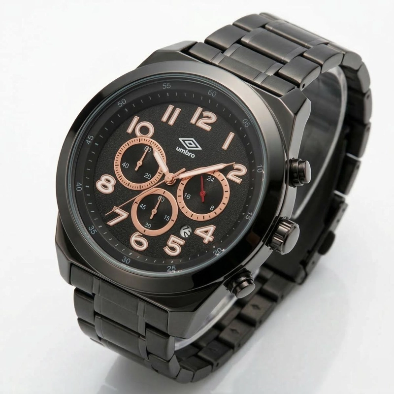 RELOJ ANALOGO HOMBRE UMBRO PLUS NEGRO UMBP-1500-125 - 1