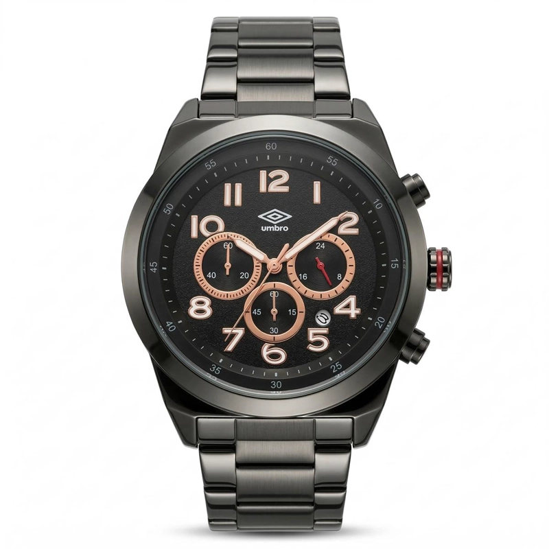 RELOJ ANALOGO HOMBRE UMBRO PLUS NEGRO UMBP-1500-125 - 2