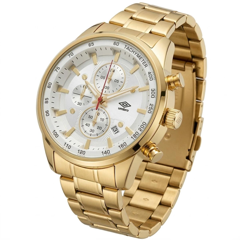 RELOJ ANALOGO HOMBRE UMBRO PLUS DORADO UMBP-1500-176 - 1