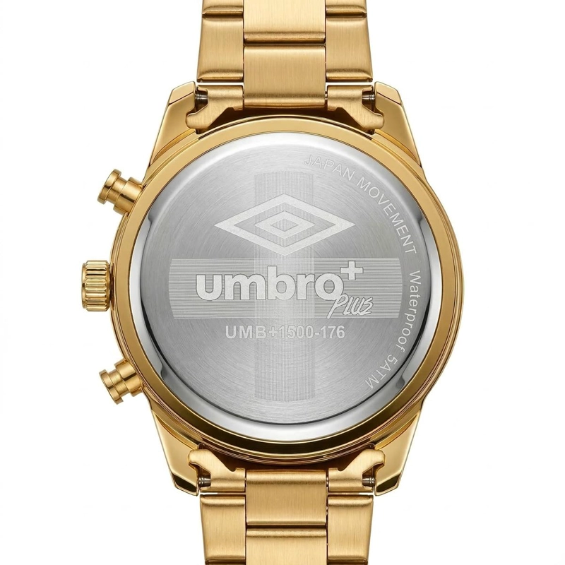 RELOJ ANALOGO HOMBRE UMBRO PLUS DORADO UMBP-1500-176 - 3