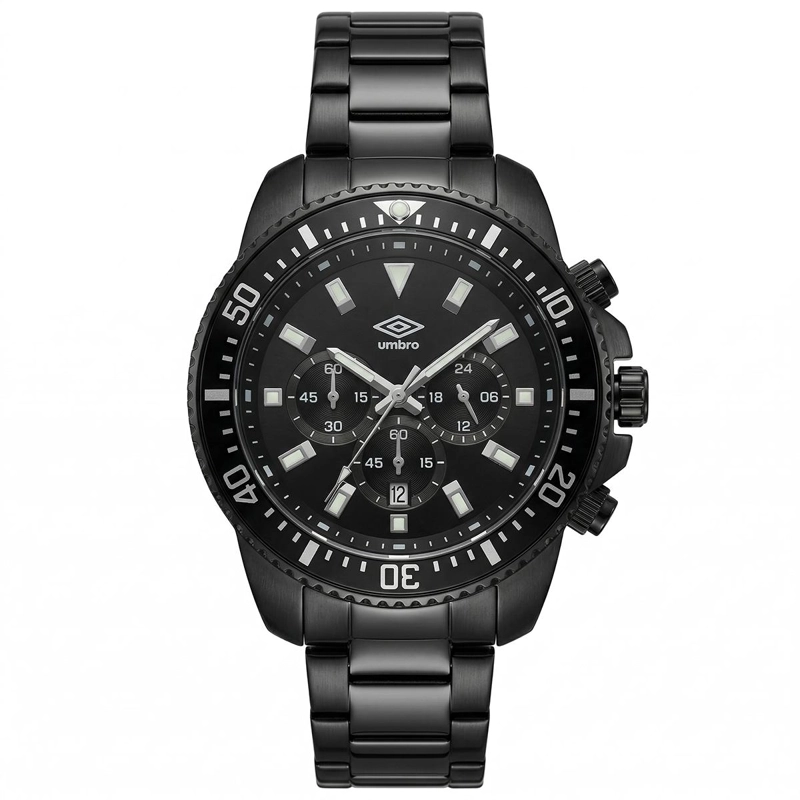 RELOJ ANALOGO HOMBRE UMBRO PLUS NEGRO UMBP-1500-105 - 1