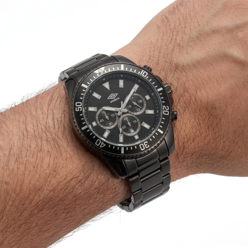 RELOJ ANALOGO HOMBRE UMBRO PLUS NEGRO UMBP-1500-105 - 4