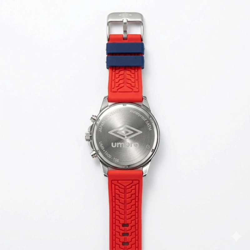 RELOJ ANALOGO HOMBRE UMBRO PLUS AZUL/ROJO UMBP-1500-106 - 3