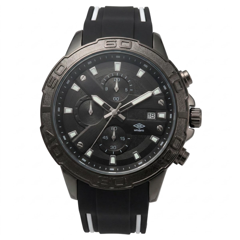 RELOJ ANALOGO HOMBRE UMBRO PLUS NEGRO/BLANCO UMBP-1500-108 - 1