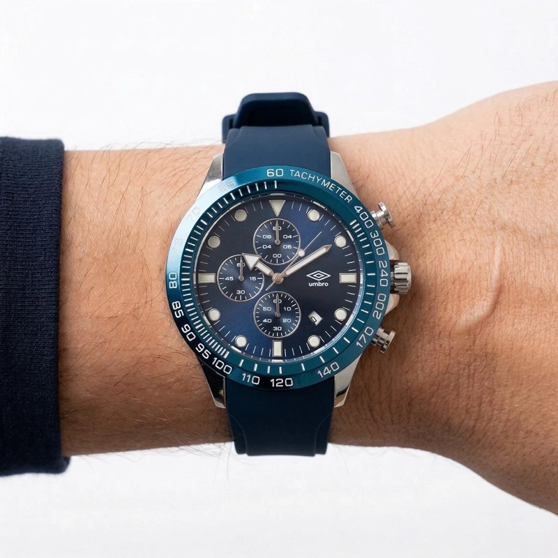 RELOJ ANALOGO HOMBRE UMBRO PLUS AZUL UMBP-1500-111 - 3