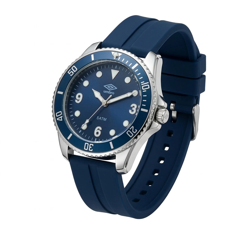 RELOJ ANALOGO HOMBRE UMBRO PLUS AZUL UMBP-1500-152 - 2