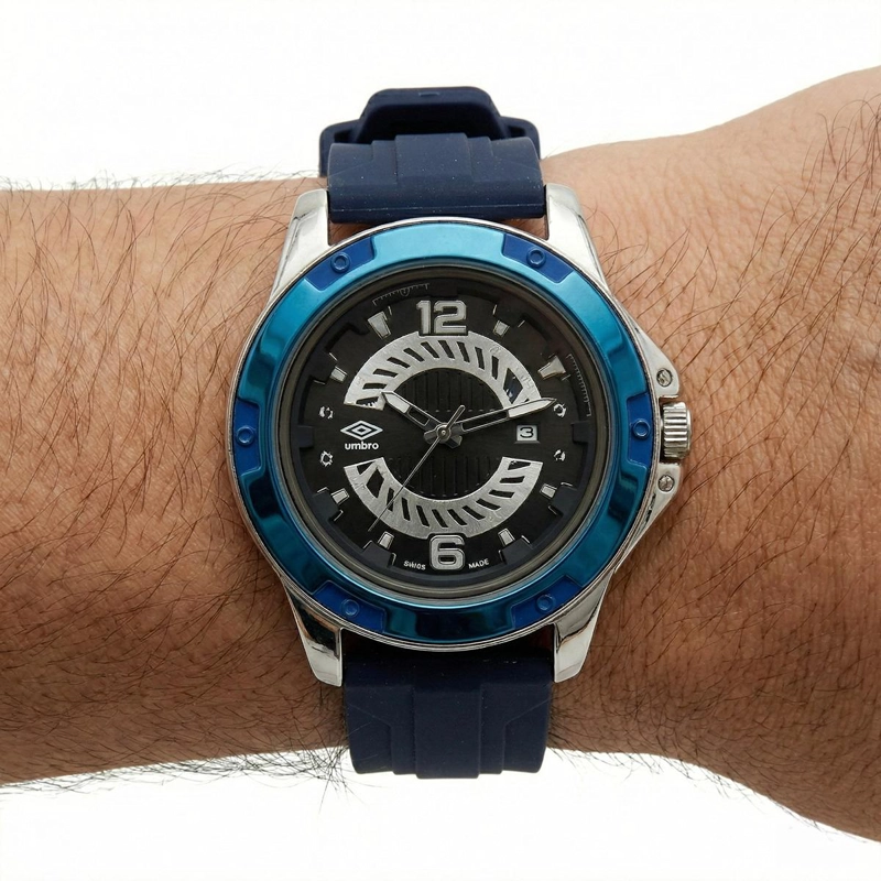 RELOJ ANALOGO HOMBRE UMBRO PLUS AZUL UMBP-1500-77 - 3
