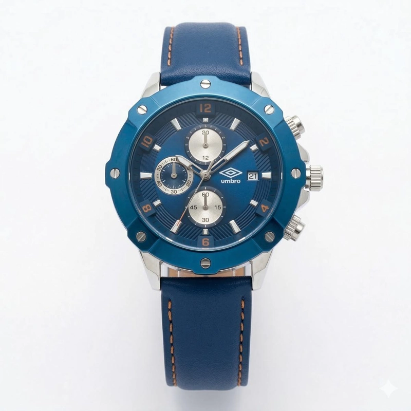RELOJ ANALOGO HOMBRE UMBRO PLUS AZUL UMBP-1500-61 - 1