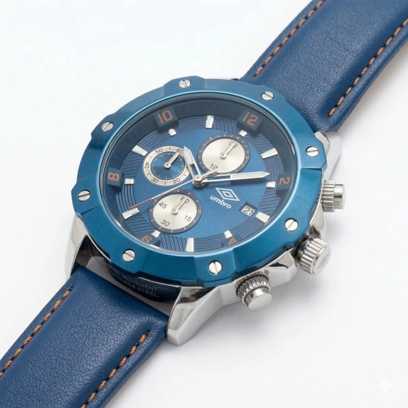 RELOJ ANALOGO HOMBRE UMBRO PLUS AZUL UMBP-1500-61 - 2