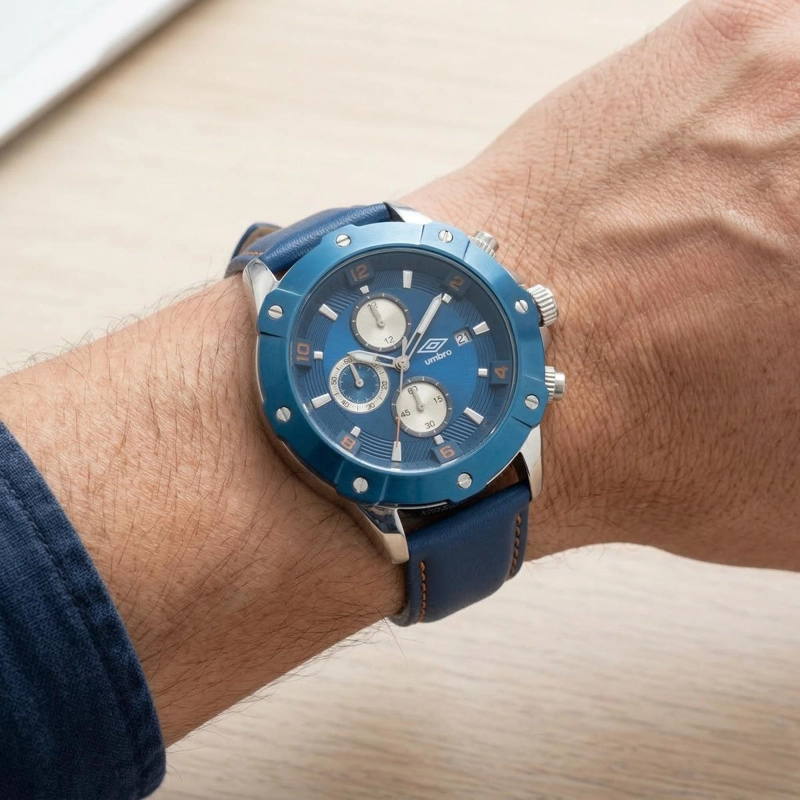 RELOJ ANALOGO HOMBRE UMBRO PLUS AZUL UMBP-1500-61 - 5