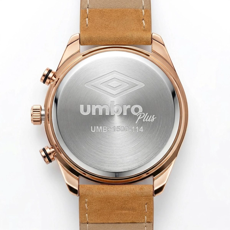 RELOJ ANALOGO HOMBRE UMBRO PLUS CAFE  UMBP-1500-114 - 2