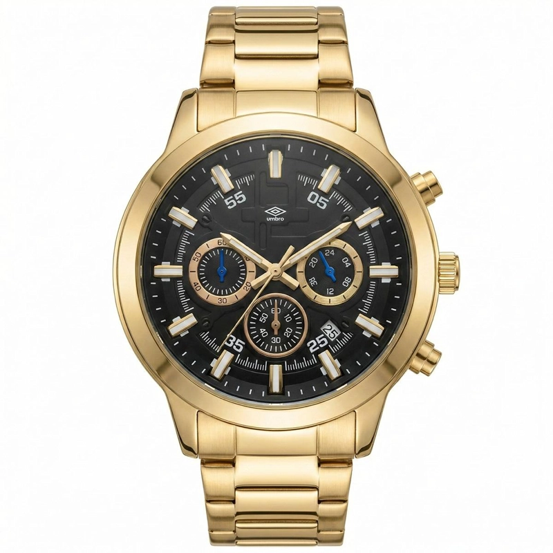 RELOJ ANALOGO HOMBRE UMBRO PLUS DORADO UMBP-1500-101 - 1