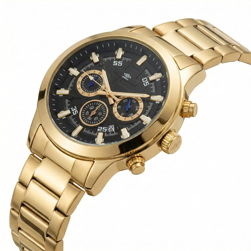 RELOJ ANALOGO HOMBRE UMBRO PLUS DORADO UMBP-1500-101 - 2