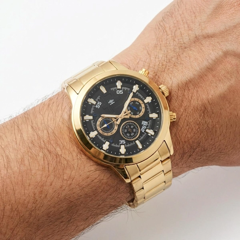 RELOJ ANALOGO HOMBRE UMBRO PLUS DORADO UMBP-1500-101 - 5