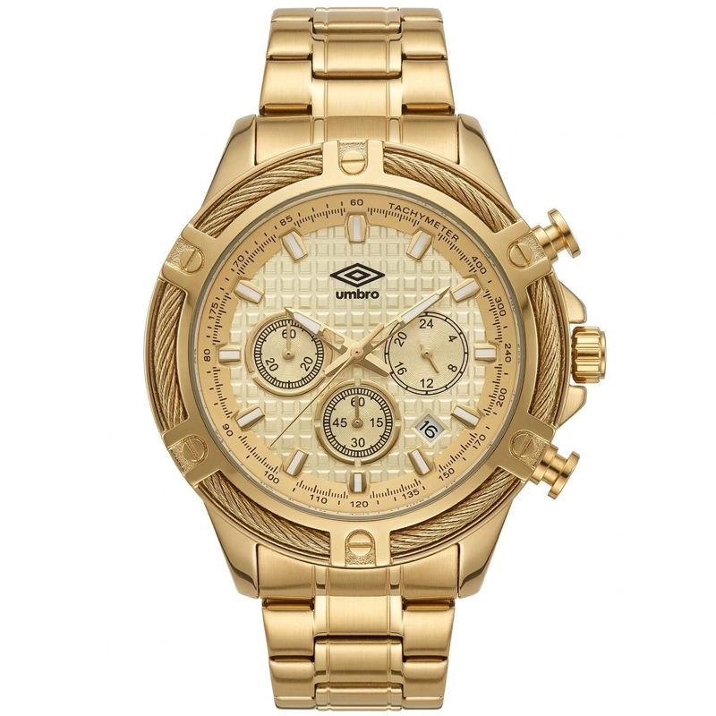 RELOJ ANALOGO HOMBRE UMBRO PLUS DORADO UMBP-1500-129 - 1