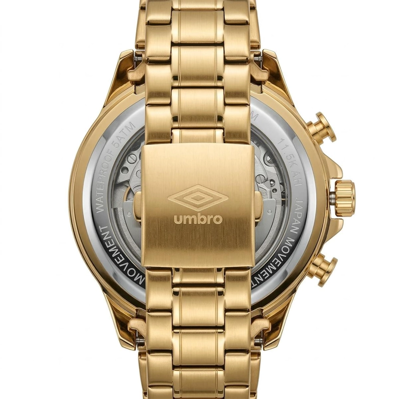 RELOJ ANALOGO HOMBRE UMBRO PLUS DORADO UMBP-1500-129 - 2