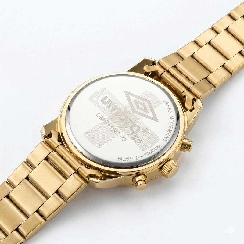 RELOJ ANALOGO HOMBRE UMBRO PLUS DORADO UMBP-1500-79 - 2
