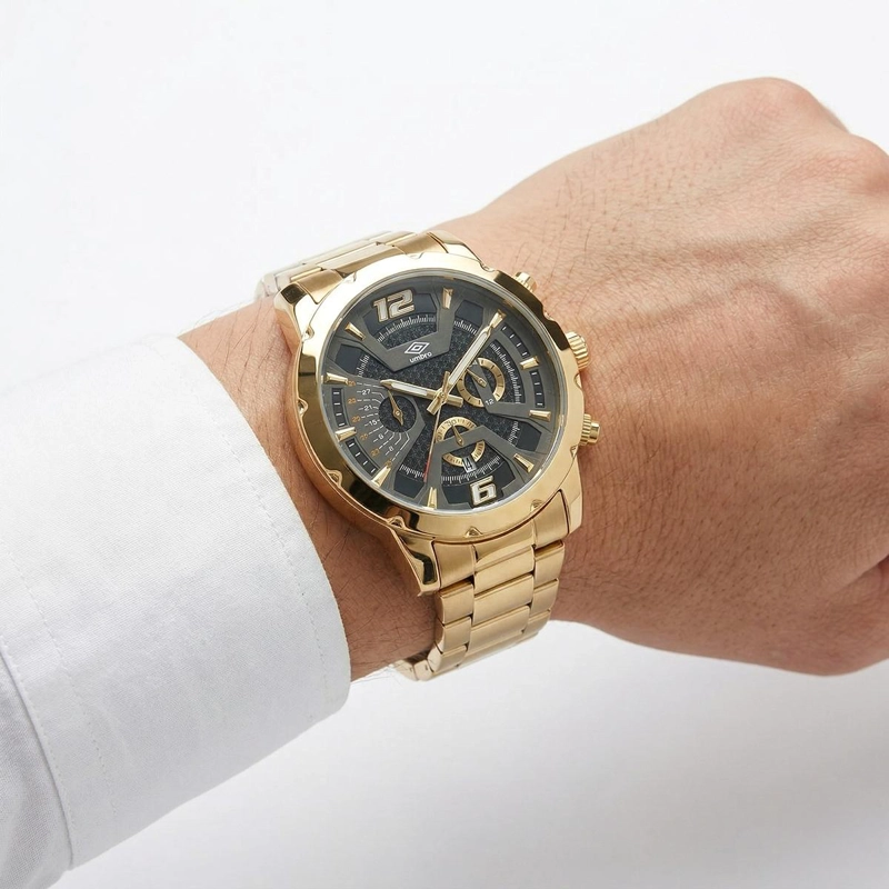 RELOJ ANALOGO HOMBRE UMBRO PLUS DORADO UMBP-1500-79 - 4