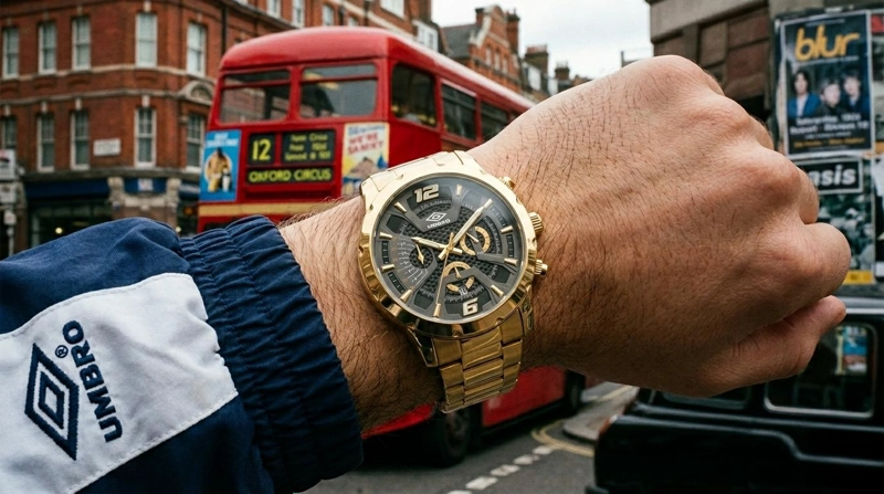 RELOJ ANALOGO HOMBRE UMBRO PLUS DORADO UMBP-1500-79 - 5
