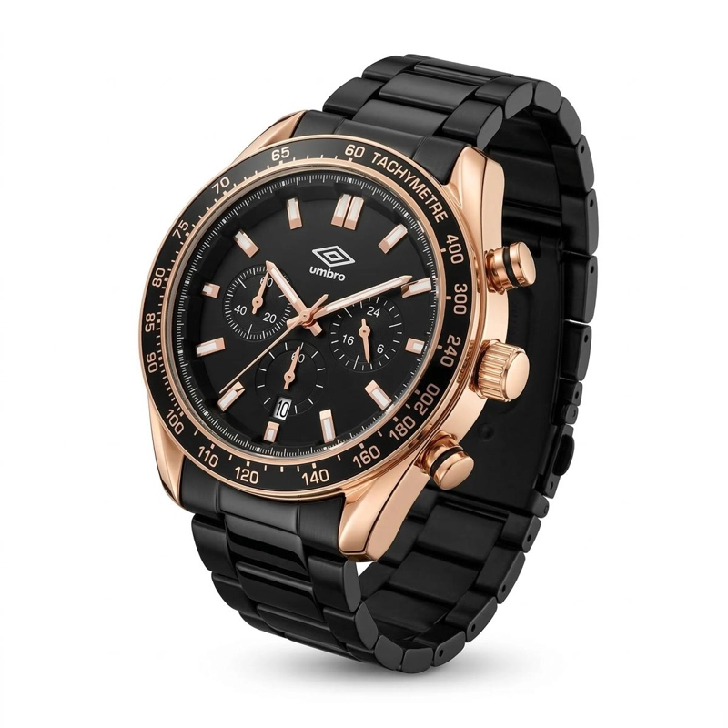 RELOJ ANALOGO HOMBRE UMBRO PLUS NEGRO UMBP-1500-117 - 2