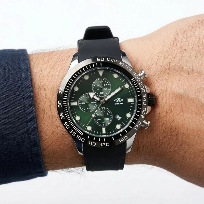 RELOJ ANALOGO HOMBRE UMBRO PLUS NEGRO UMBP-1500-112 - 4