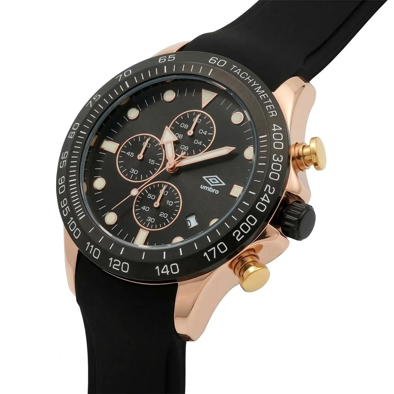 RELOJ ANALOGO HOMBRE UMBRO PLUS NEGRO UMBP-1500-113 - 2