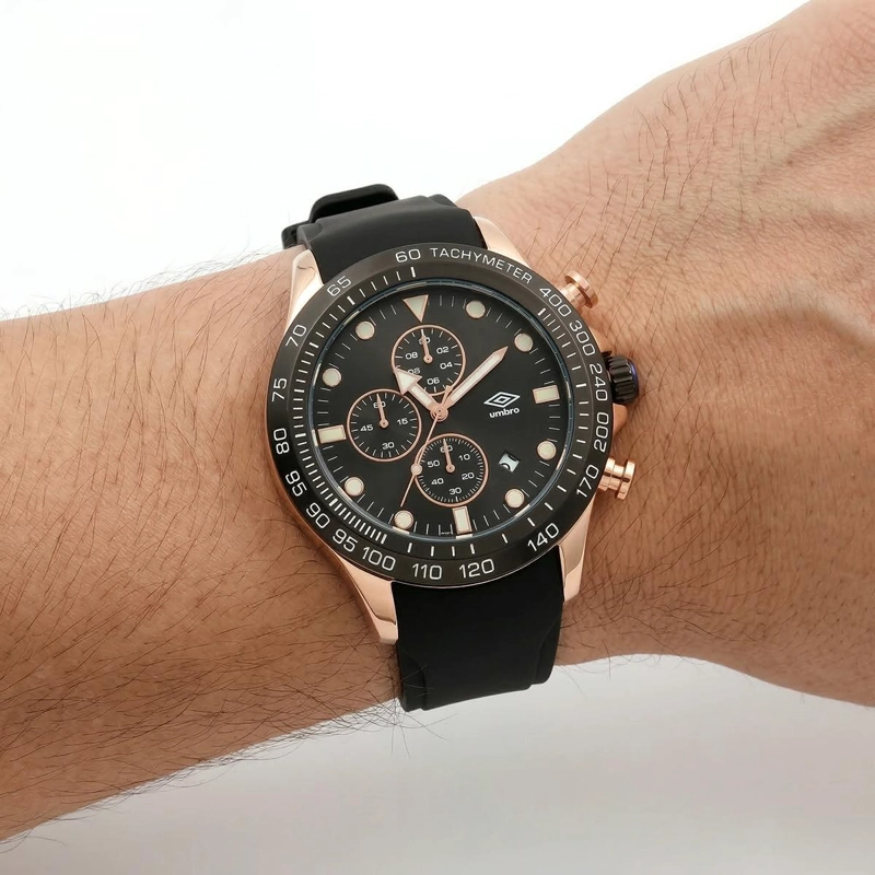RELOJ ANALOGO HOMBRE UMBRO PLUS NEGRO UMBP-1500-113 - 3
