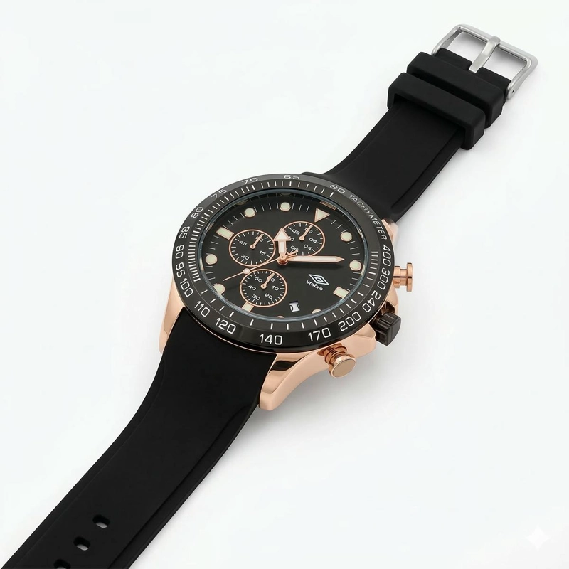RELOJ ANALOGO HOMBRE UMBRO PLUS NEGRO UMBP-1500-113 - 4